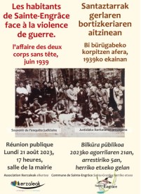 affiche réunion Sainte-Engrâce